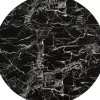 Tische-KARE Design Tischplatte Schickeria Marmoroptik Schwarz O80Cm
