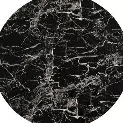 Tische-KARE Design Tischplatte Schickeria Marmoroptik Schwarz O110Cm