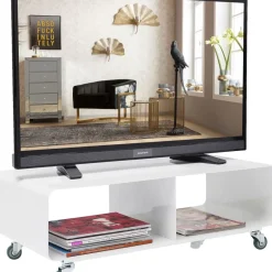 Kommoden & Sideboards-KARE Design Tv Board Lounge M Mobil Weiss