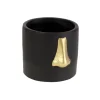 Sonstiges & Zubehör Accessoires-KARE Design Ubertopf Nase Schwarz/Gold