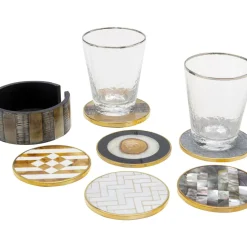 Geschirr & Tischaccessoires-KARE Design Untersetzer Nature (6/Set)