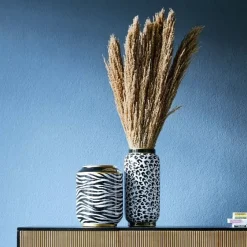 Vasen-KARE Design Vase Afrique Schwarz/Weiss