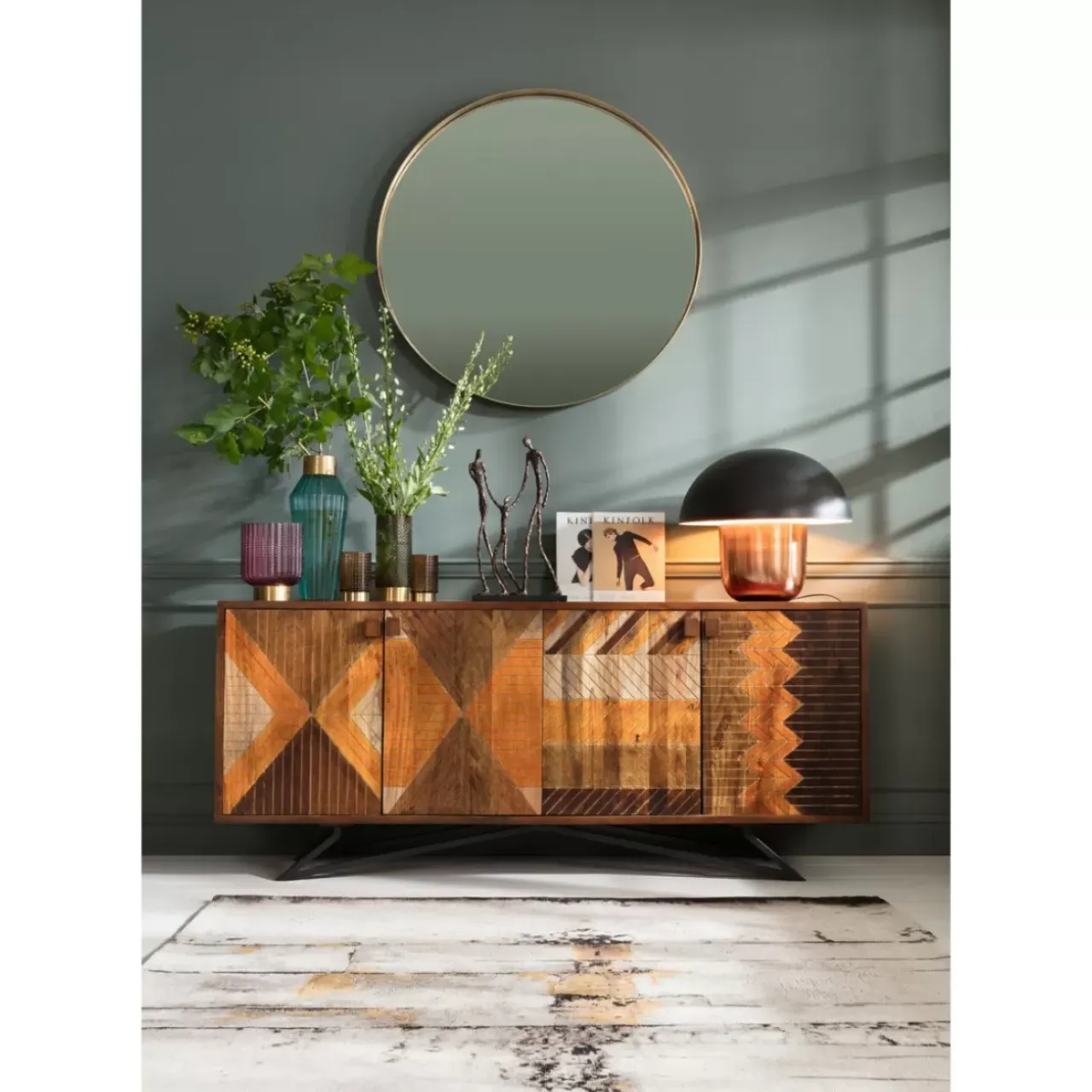 Vasen-KARE Design Vase Barfly Dark Green 25Cm