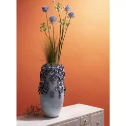 Vasen-KARE Design Vase Butterflies Lightblue 50Cm