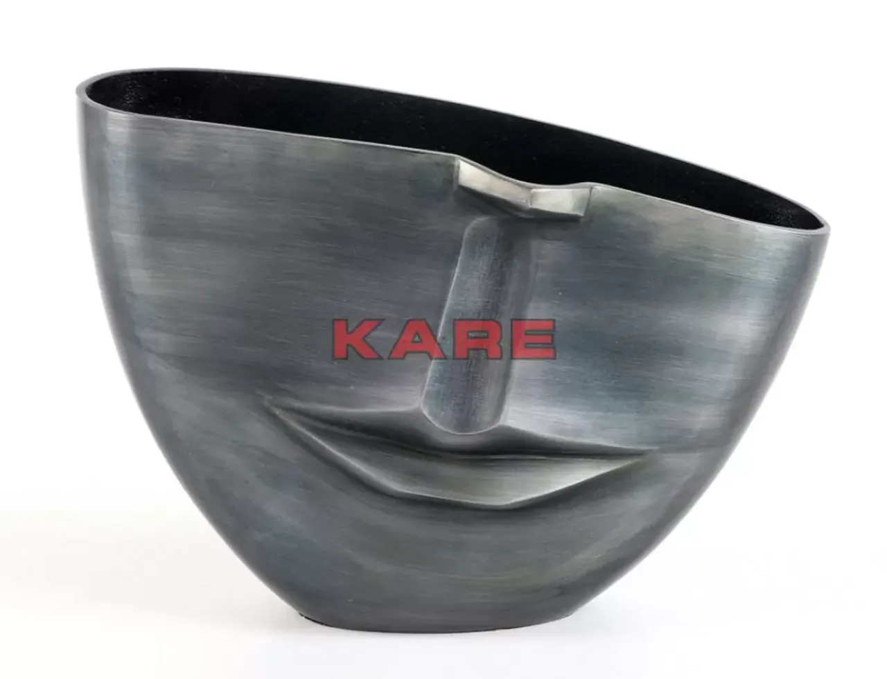 Vasen-KARE Design Vase Half Face Anthrazit 31Cm