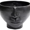 Vasen-KARE Design Vase Half Face Schwarz 23Cm