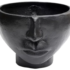 Vasen-KARE Design Vase Half Face Schwarz 23Cm