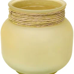 Vasen-KARE Design Vase Isola Storm Gelb 18Cm