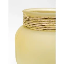 Vasen-KARE Design Vase Isola Storm Gelb 18Cm