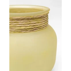 Vasen-KARE Design Vase Isola Storm Gelb 18Cm