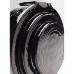 Vasen-KARE Design Vase Las Vegas Disc Schwarz