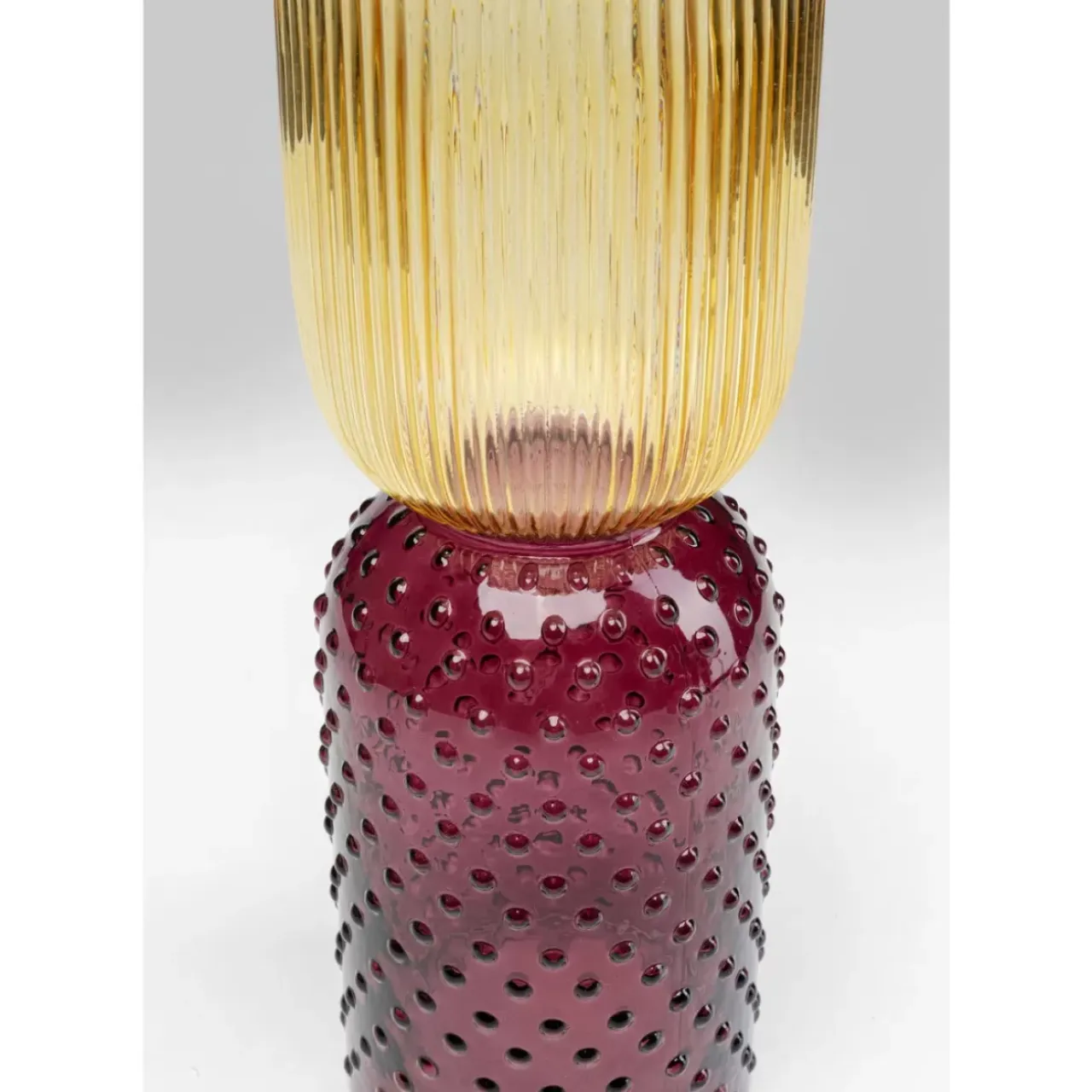 Vasen-KARE Design Vase Marvelous Duo Gelb Lila 38Cm
