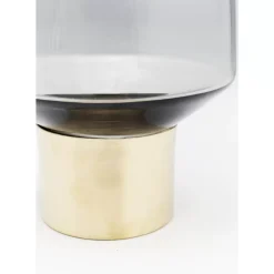 Vasen-KARE Design Vase Noble Ring Grau 40Cm