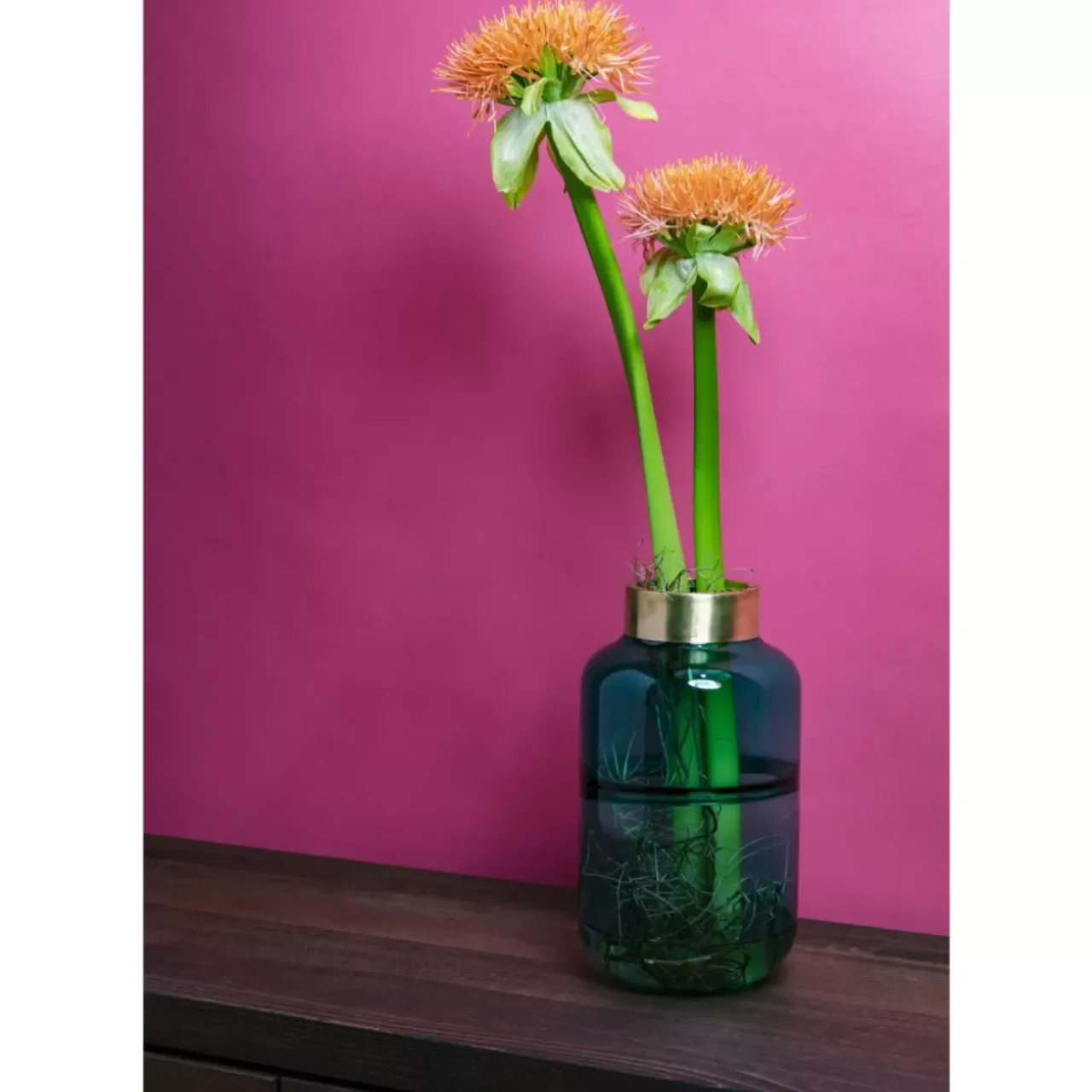 Vasen-KARE Design Vase Positano Belly Grun 28Cm