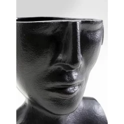 Vasen-KARE Design Vase Rostro Schwarz 17Cm