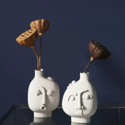 Vasen-KARE Design Vase Spherical Face Left 16Cm