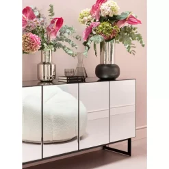 Vasen-KARE Design Vase Vesuv Schwarz 42Cm