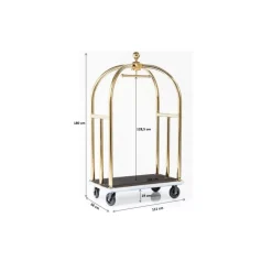 Kleinmöbel & Sonstiges-KARE Design Vip Gepackwagen Vegas Gold