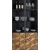Regale-KARE Design Vitrine Illusion Gold 90X180Cm