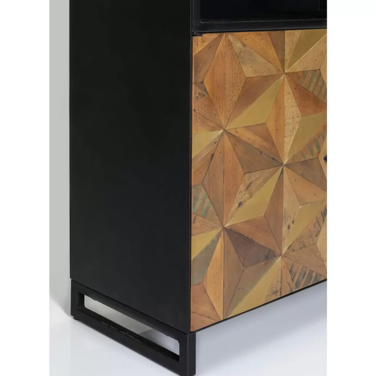 Regale-KARE Design Vitrine Illusion Gold 90X180Cm