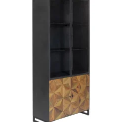 Regale-KARE Design Vitrine Illusion Gold 90X180Cm