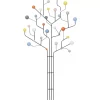 Kleinmöbel & Sonstiges-KARE Design Wandgarderobe Circuit Tree 84Cm
