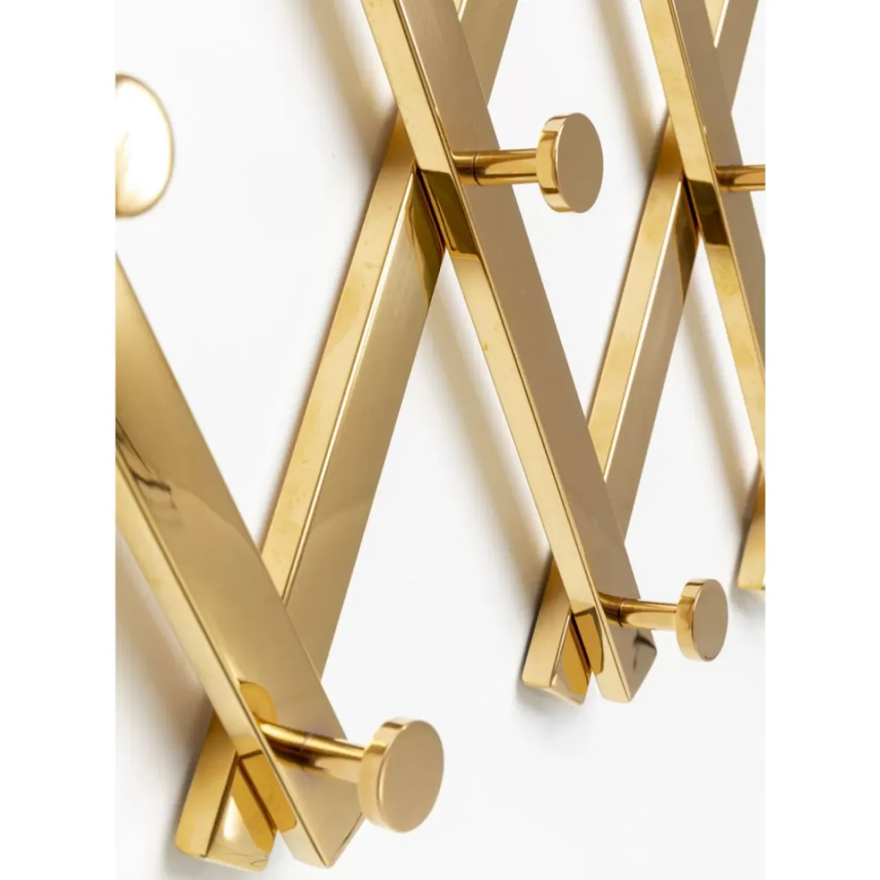 Kleinmöbel & Sonstiges-KARE Design Wandgarderobe Crossing Gold 9(+71)Cm