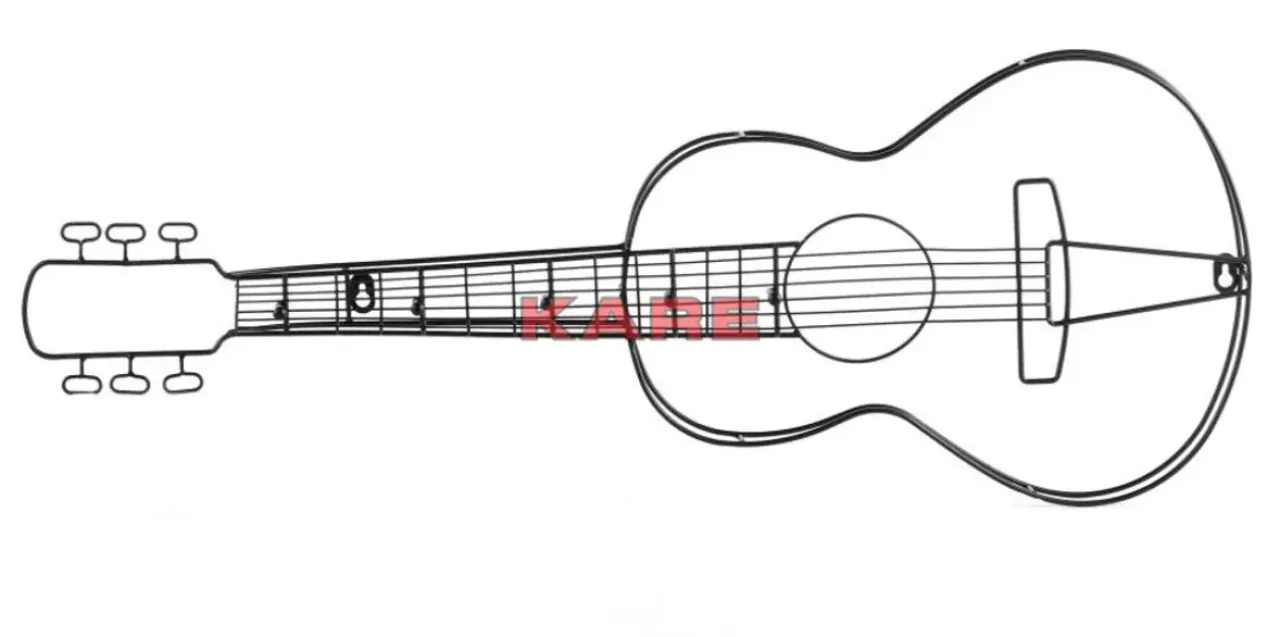 Kleinmöbel & Sonstiges-KARE Design Wandgarderobe Guitar 81Cm
