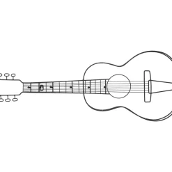 Kleinmöbel & Sonstiges-KARE Design Wandgarderobe Guitar 81Cm