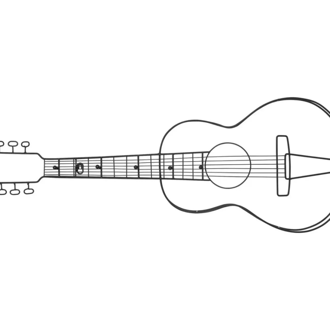 Kleinmöbel & Sonstiges-KARE Design Wandgarderobe Guitar 81Cm