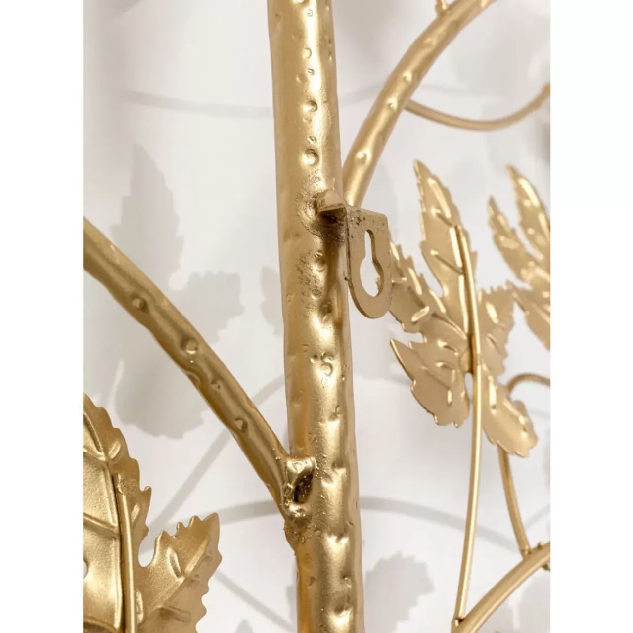 Kleinmöbel & Sonstiges-KARE Design Wandgarderobe Leafline Gold 93Cm