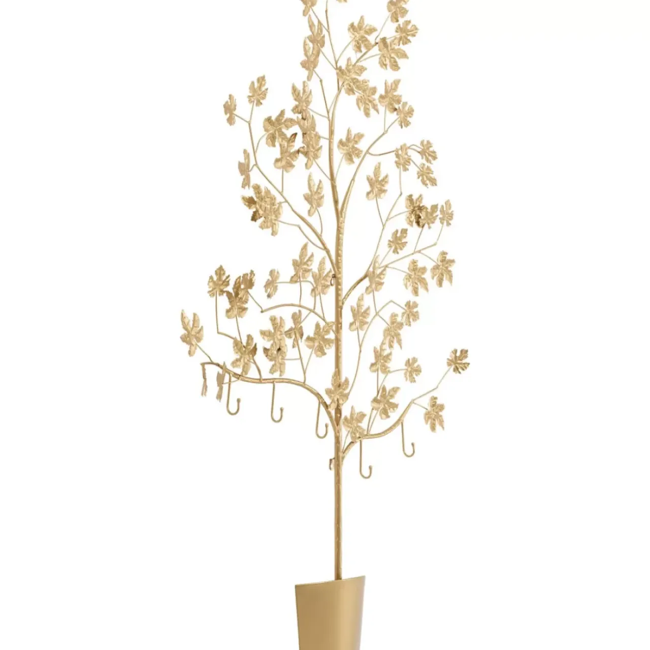 Kleinmöbel & Sonstiges-KARE Design Wandgarderobe Leafline Gold 93Cm
