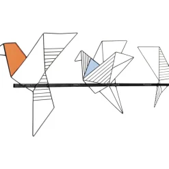 Kleinmöbel & Sonstiges-KARE Design Wandgarderobe Origami Bird 114Cm