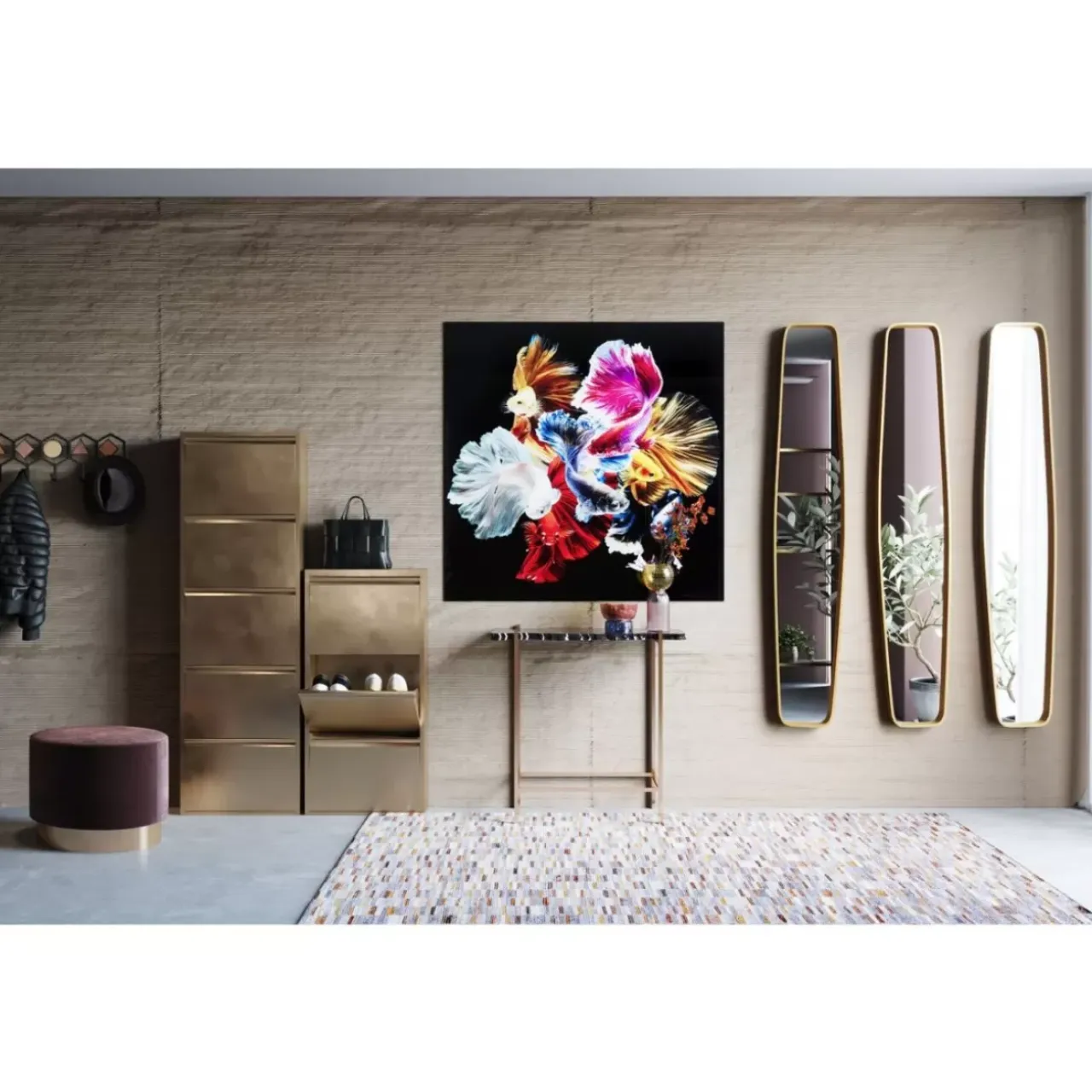 Kleinmöbel & Sonstiges-KARE Design Wandgarderobe Zelda 59Cm