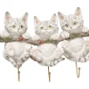 Kleinmöbel & Sonstiges-KARE Design Wandhaken Three Mini Cats