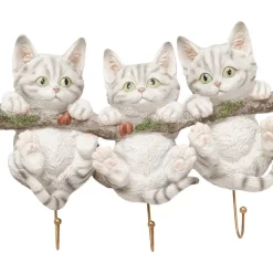 Kleinmöbel & Sonstiges-KARE Design Wandhaken Three Mini Cats