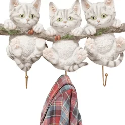Kleinmöbel & Sonstiges-KARE Design Wandhaken Three Mini Cats
