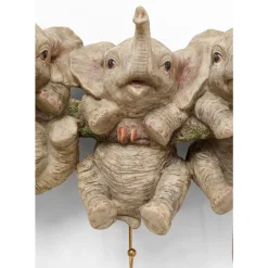 Kleinmöbel & Sonstiges-KARE Design Wandhaken Three Mini Elephants