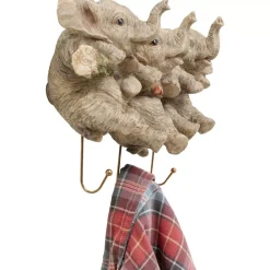 Kleinmöbel & Sonstiges-KARE Design Wandhaken Three Mini Elephants