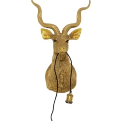 Wandleuchten-KARE Design Wandleuchte Animal Goat Gold 45X74Cm