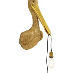 Wandleuchten-KARE Design Wandleuchte Animal Spoonbill Gold 29X62Cm