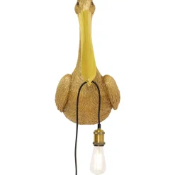Wandleuchten-KARE Design Wandleuchte Animal Spoonbill Gold 29X62Cm
