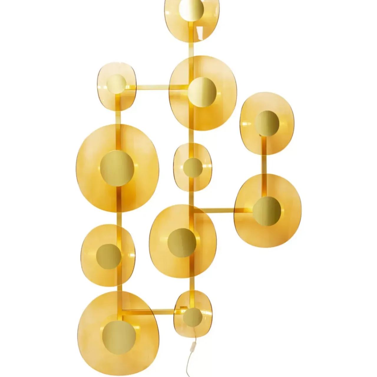 Wandleuchten-KARE Design Wandleuchte Mariposa Brass 116X198Cm