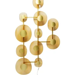 Wandleuchten-KARE Design Wandleuchte Mariposa Brass 116X198Cm