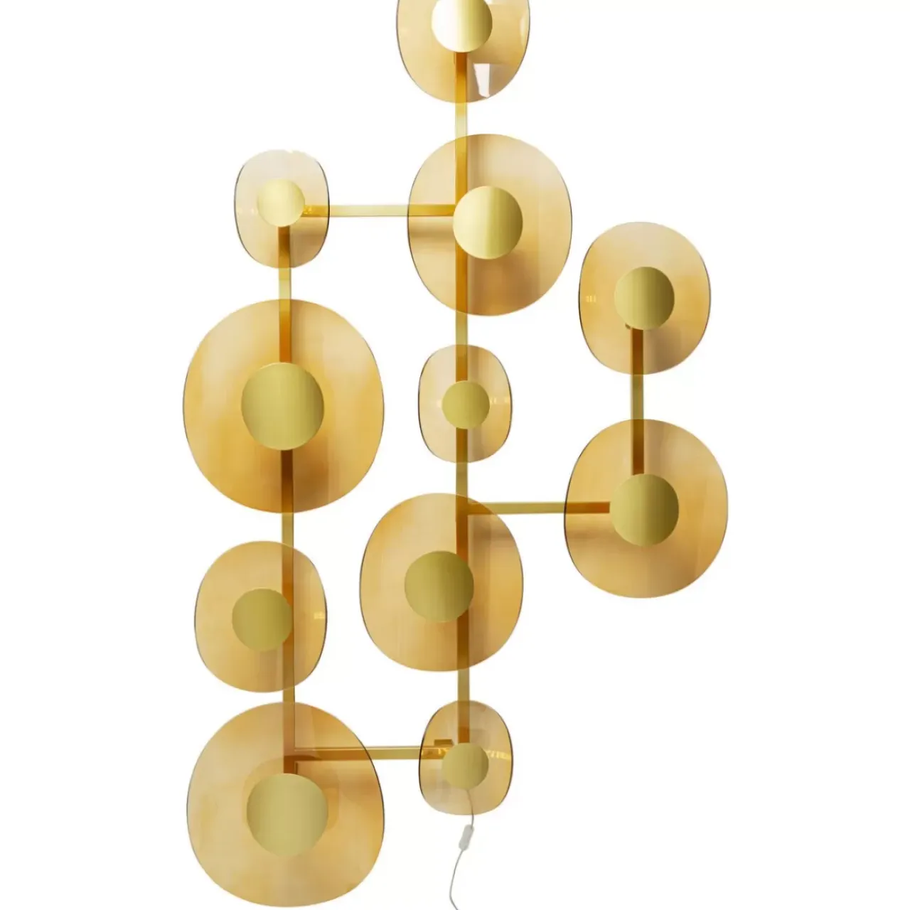 Wandleuchten-KARE Design Wandleuchte Mariposa Brass 116X198Cm
