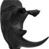 Bilder-KARE Design Wandobjekt Rhino Head Antique Schwarz