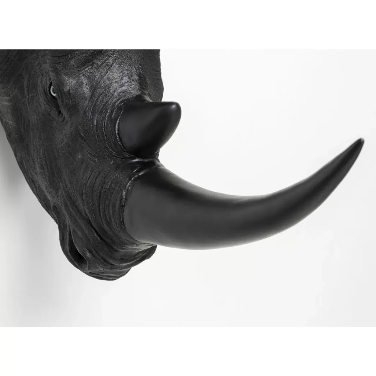 Bilder-KARE Design Wandobjekt Rhino Head Antique Schwarz