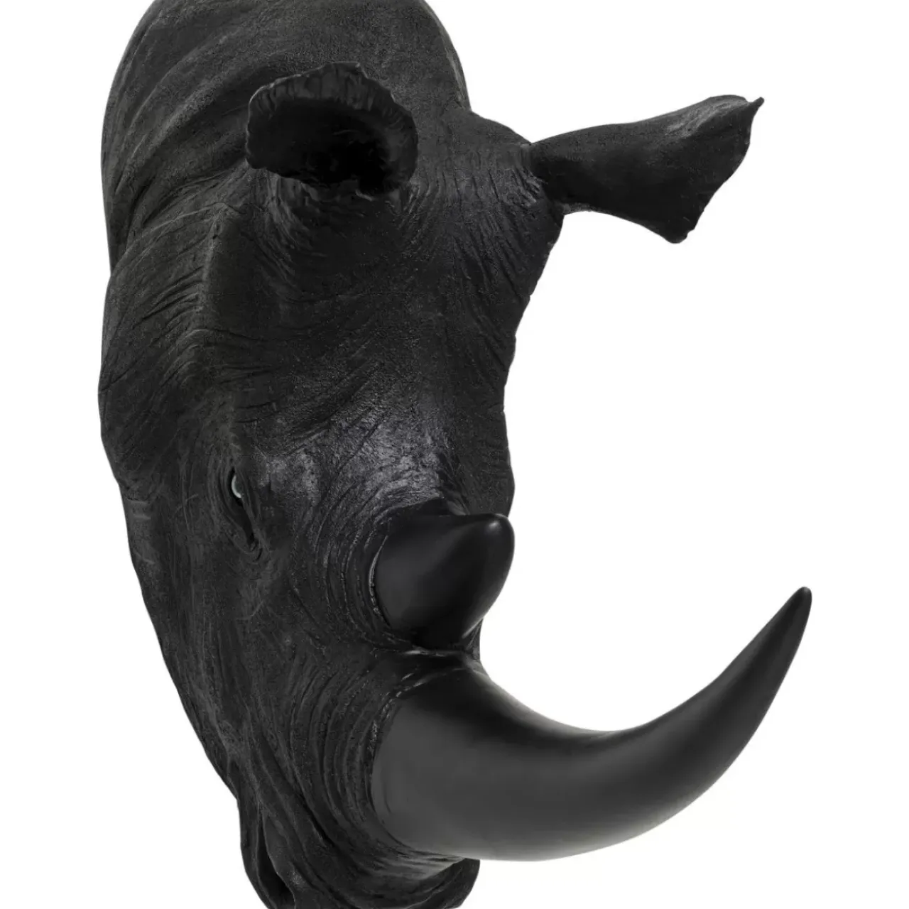 Bilder-KARE Design Wandobjekt Rhino Head Antique Schwarz