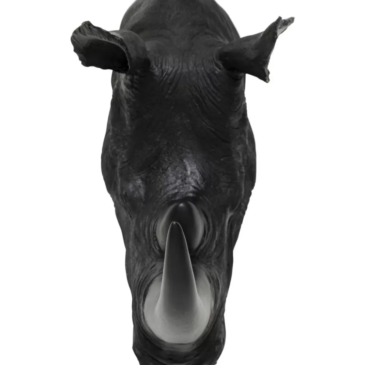 Bilder-KARE Design Wandobjekt Rhino Head Antique Schwarz
