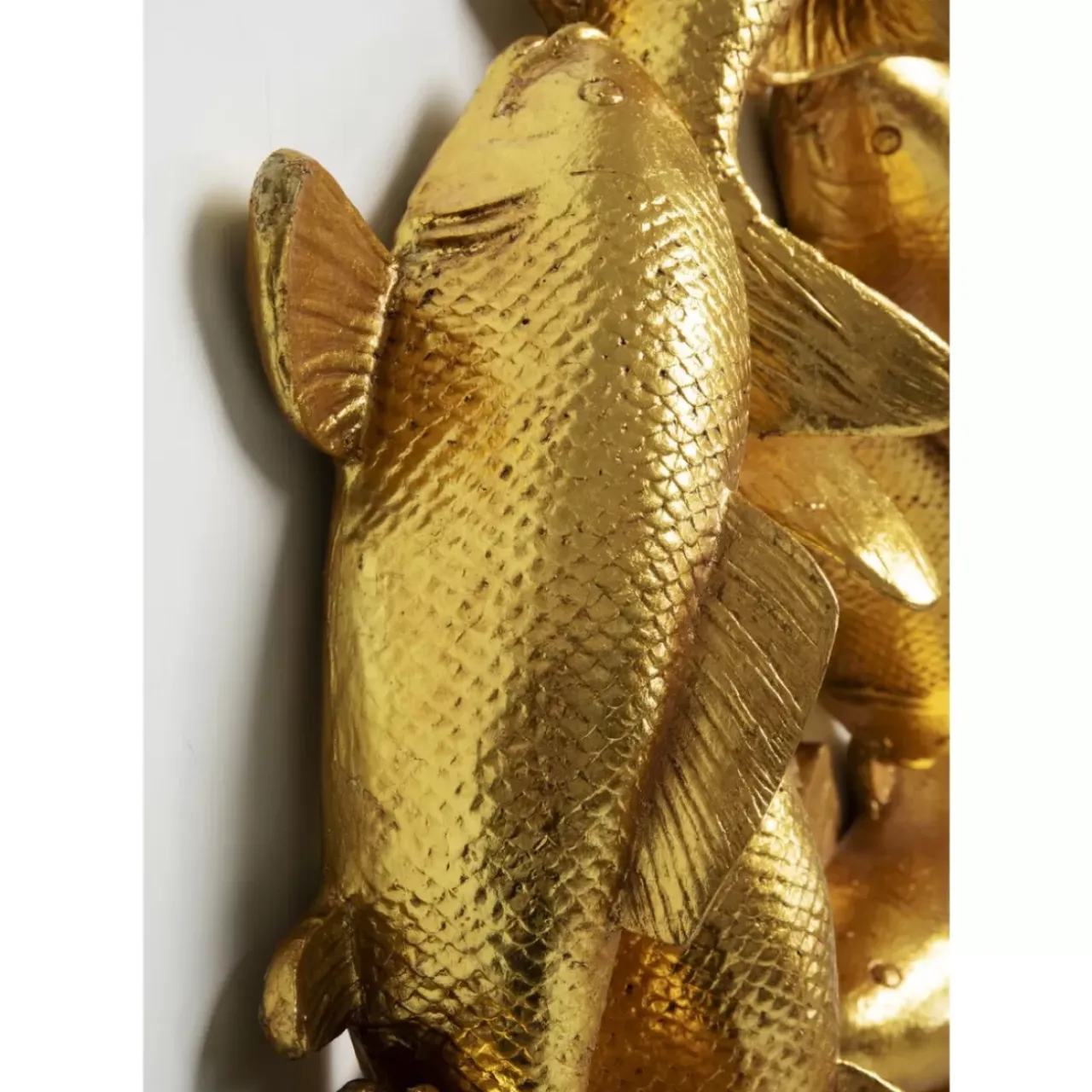 Bilder-KARE Design Wandobjekt School Of Koi Gold O102Cm